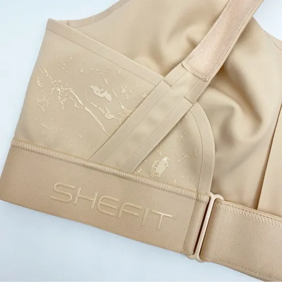 SHEFIT Flex Sports Bra Medium Impact: Buff Nude Beige
