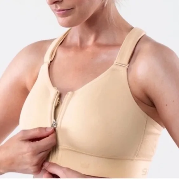 SHEFIT Flex Sports Bra Medium Impact: Buff Nude Beige