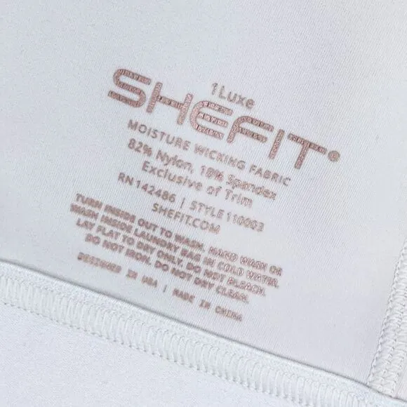 SHEFIT Flex Sports Bra sz 1 Luxe * Tennis Cycling Barre Bra No Wire 1Luxe