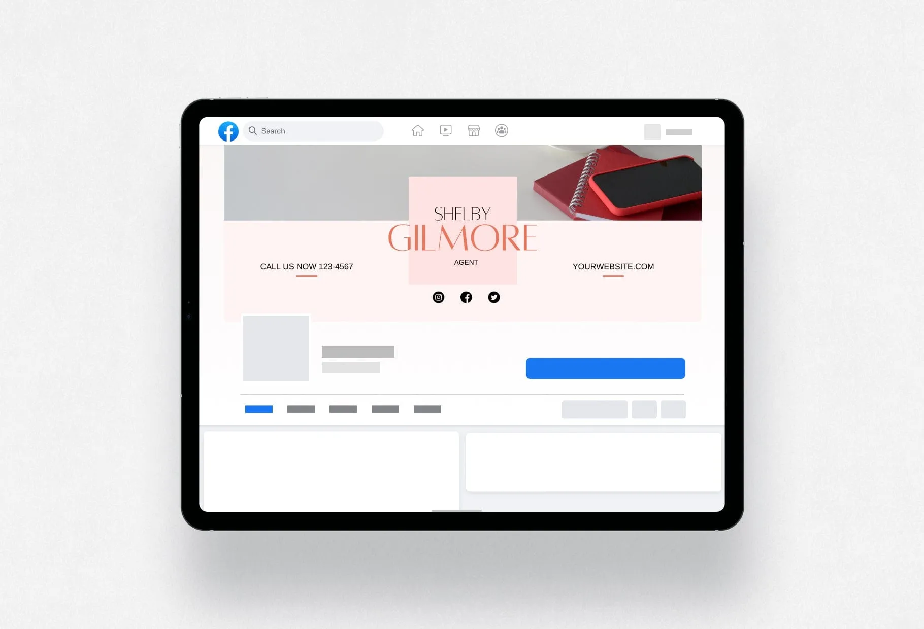 Shelby Facebook Cover Canva Template