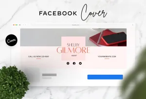 Shelby Facebook Cover Canva Template
