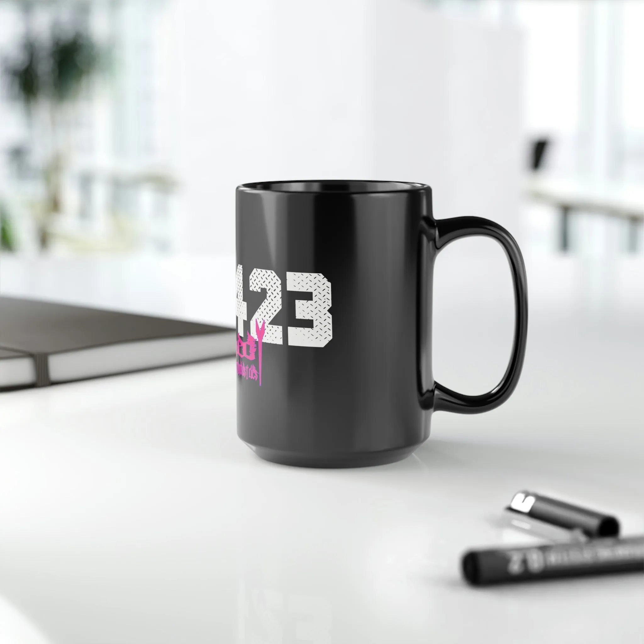 Shockwave EL423 /Black Mug, 15oz