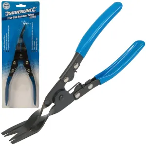 Silverline 235mm Trim Clip Removal Pliers Car Van Upholstery Automotive Bodywork