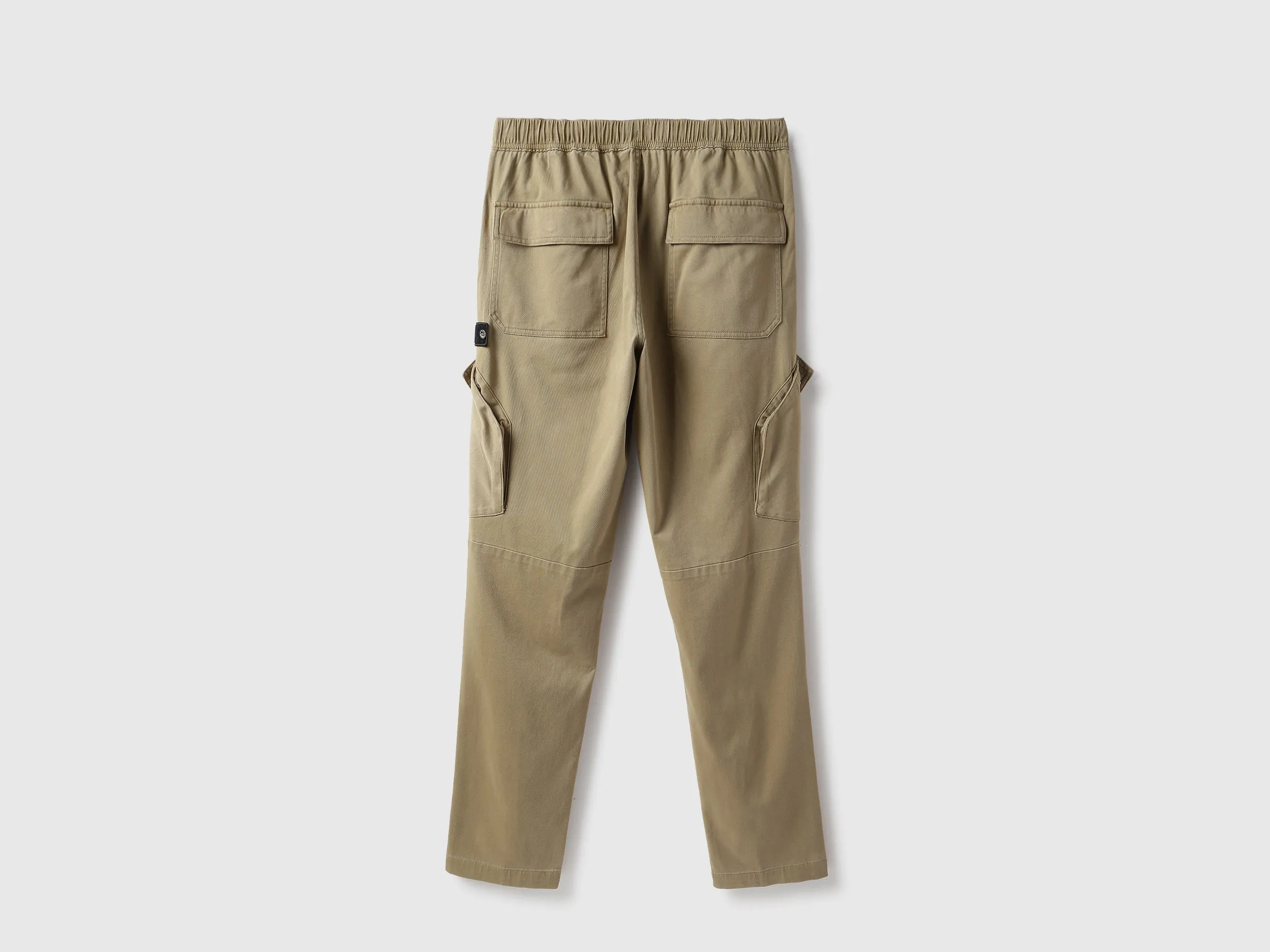 Solid Cargo Fit Cargo Pants