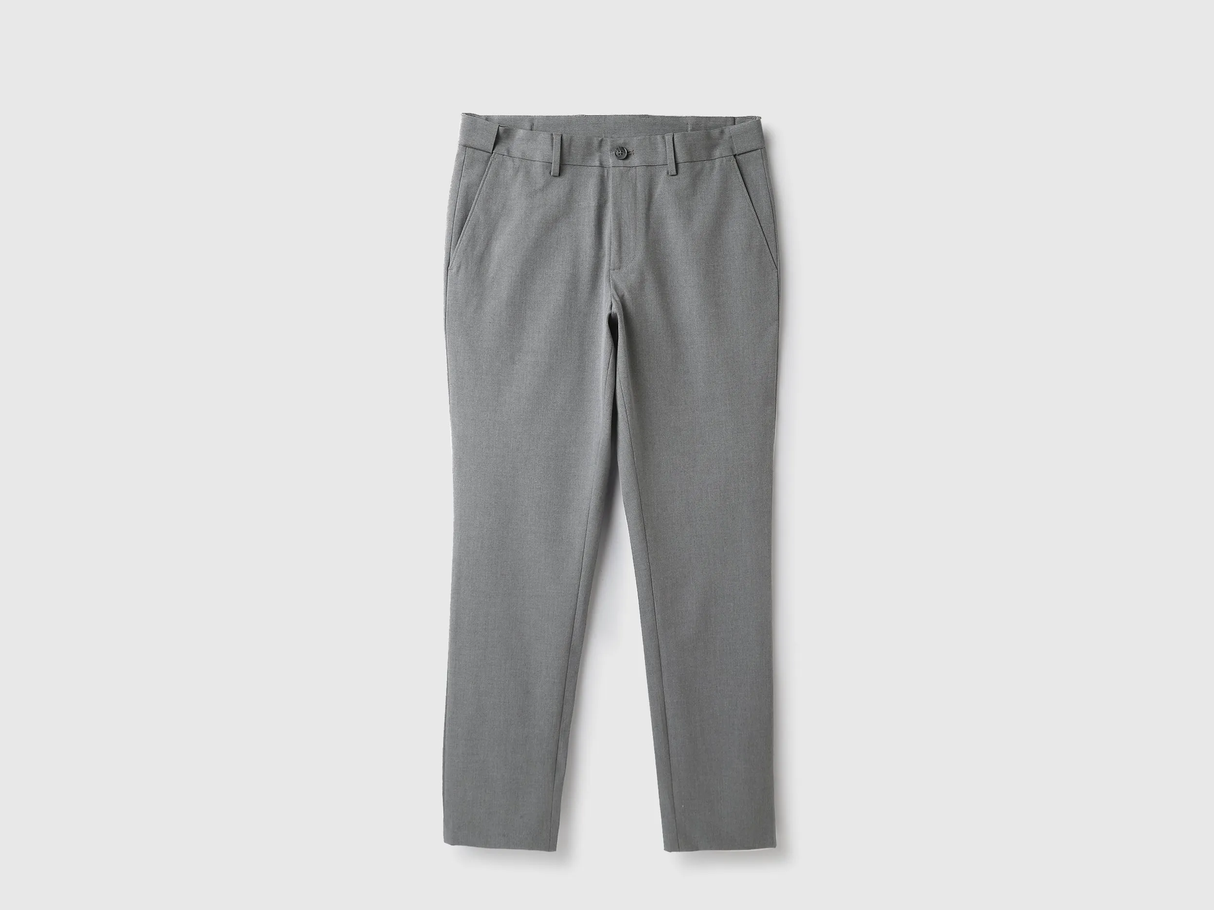 Solid Slim Fit Trousers
