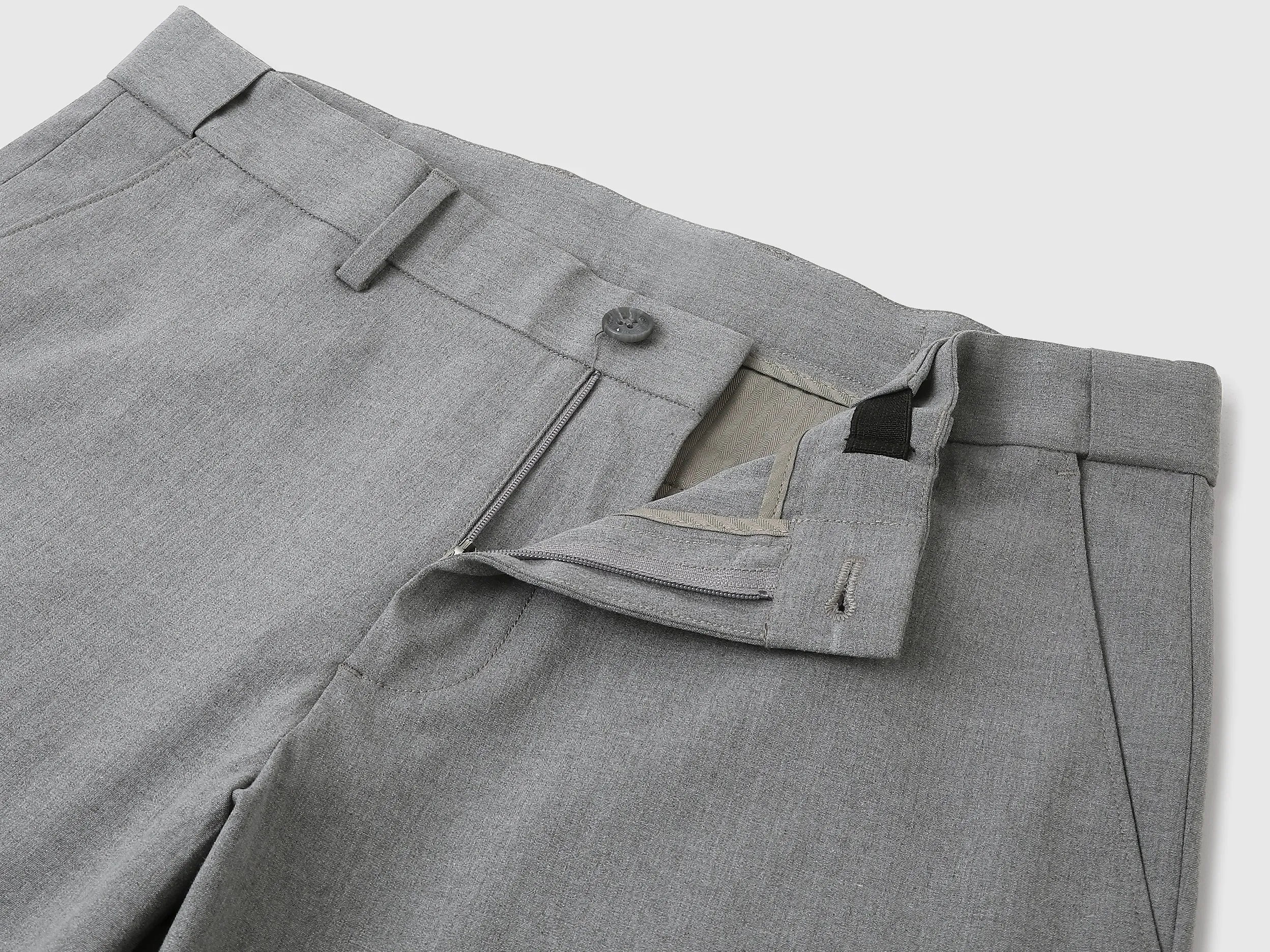 Solid Slim Fit Trousers