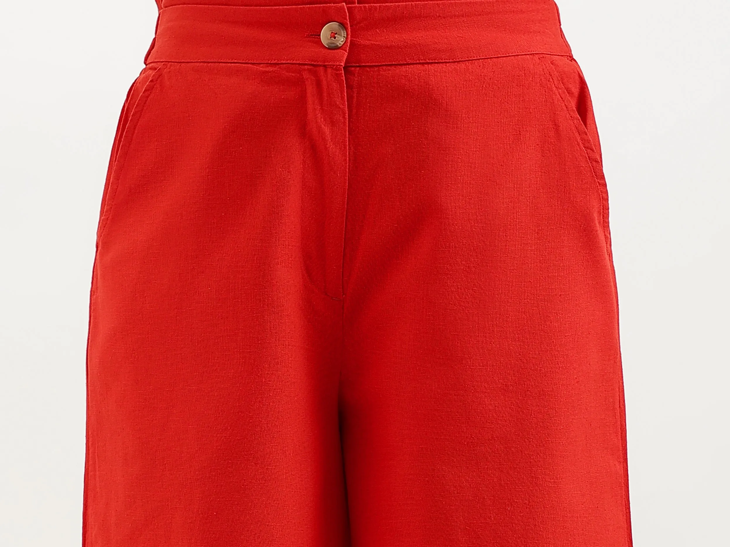 Solid Wide Leg Flared Pants