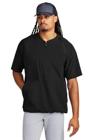 Sport-Tek Repeat 1/2-Zip Short Sleeve Jacket JST489 Black