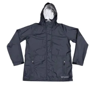 Spyder Black Hooded Full-zip Lightweight Jacket Size Medium NWOT