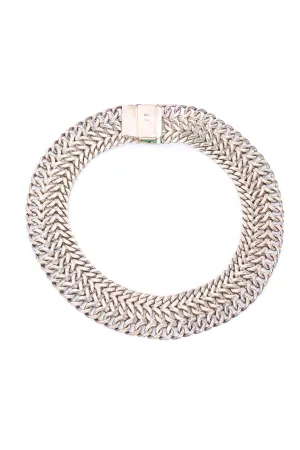 Sterling Chain Collar Necklace