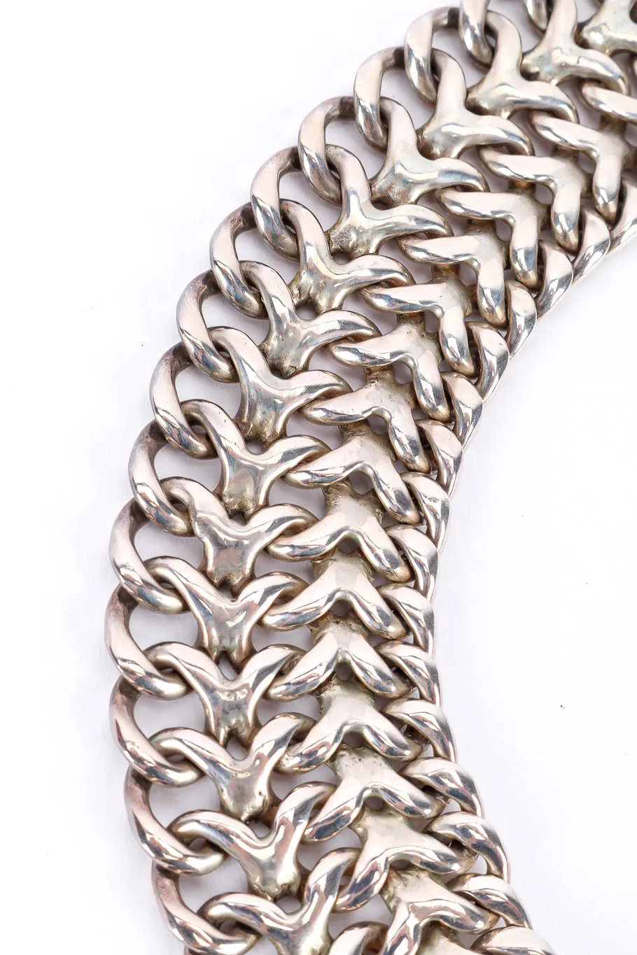 Sterling Chain Collar Necklace