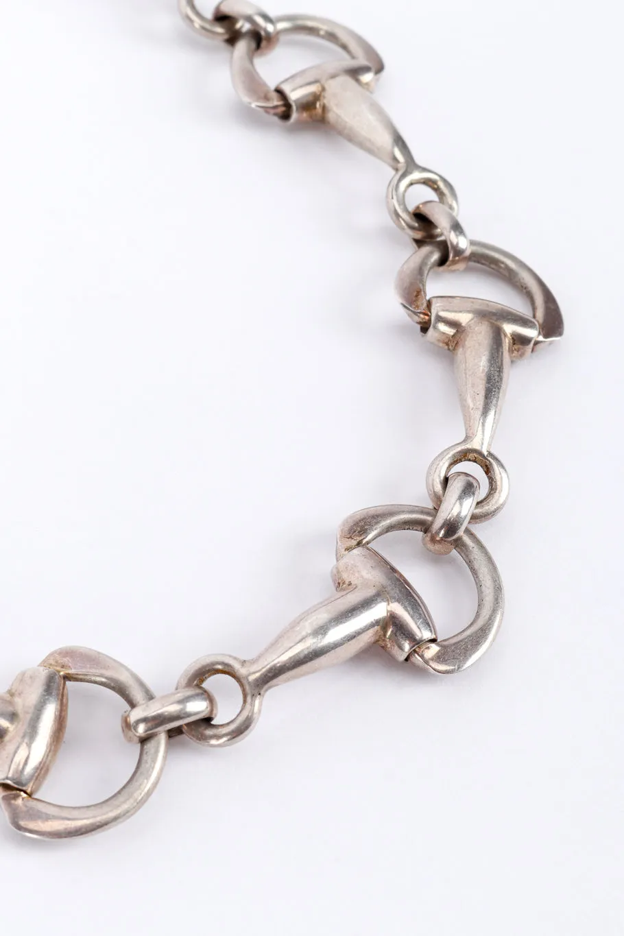 Sterling Silver Horsebit Collar Necklace