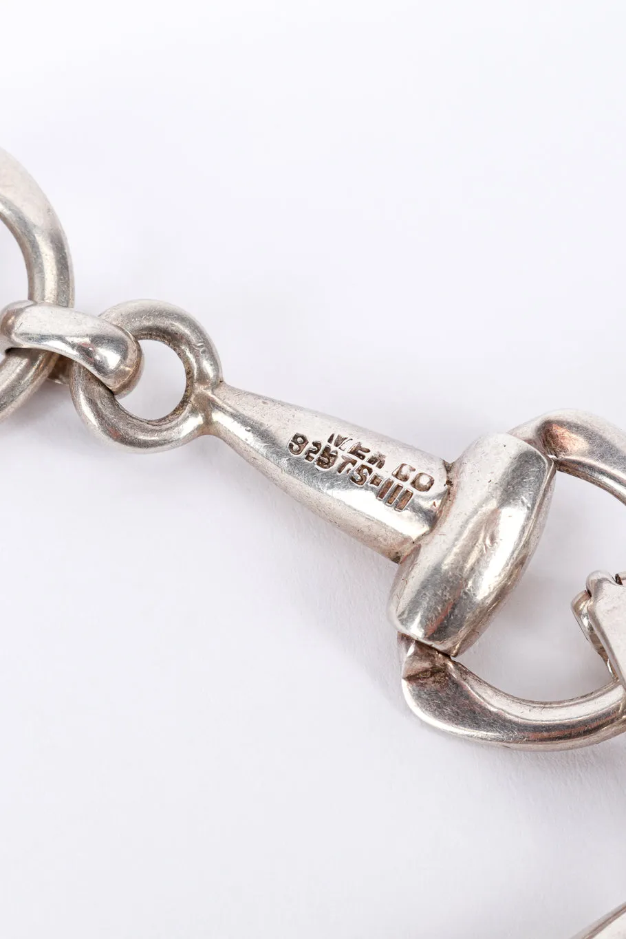 Sterling Silver Horsebit Collar Necklace