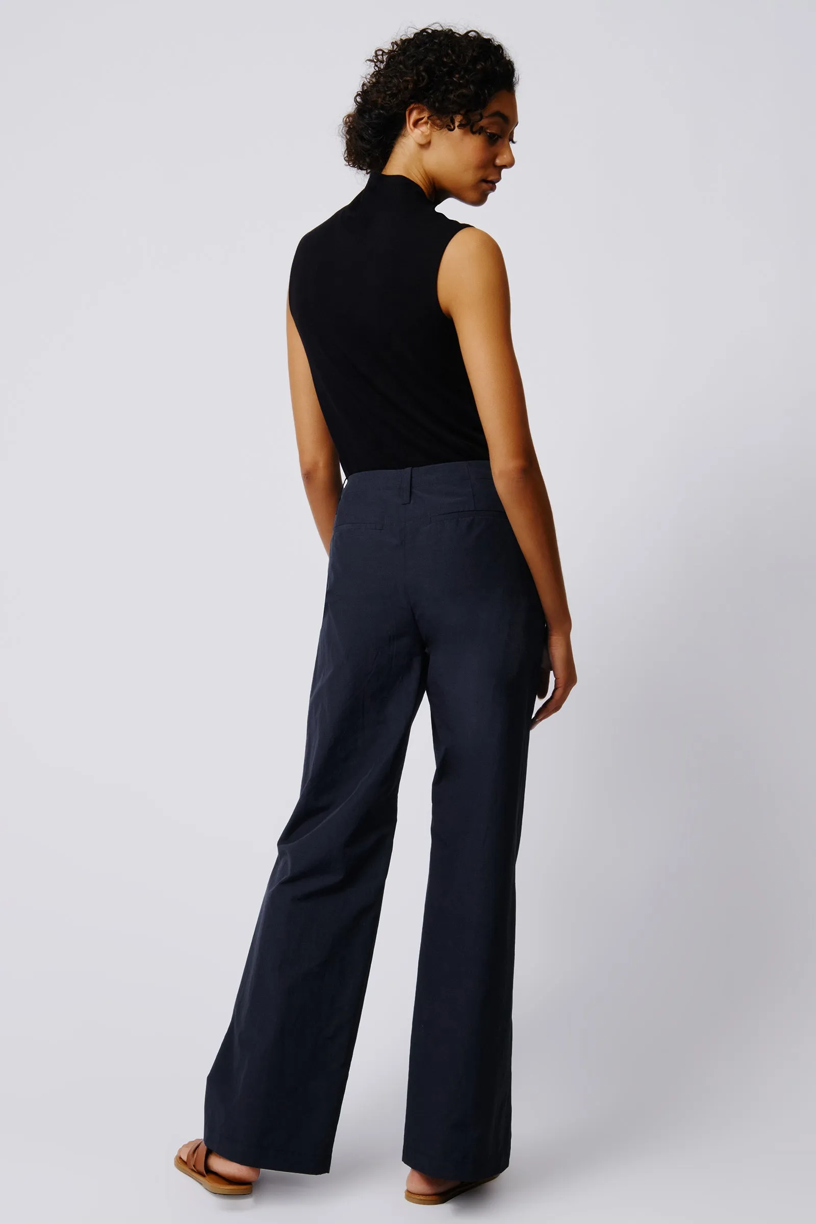 Stove Pipe Full Pant - Navy Broadcloth