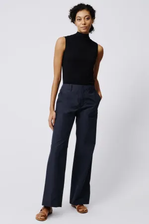 Stove Pipe Full Pant - Navy Broadcloth