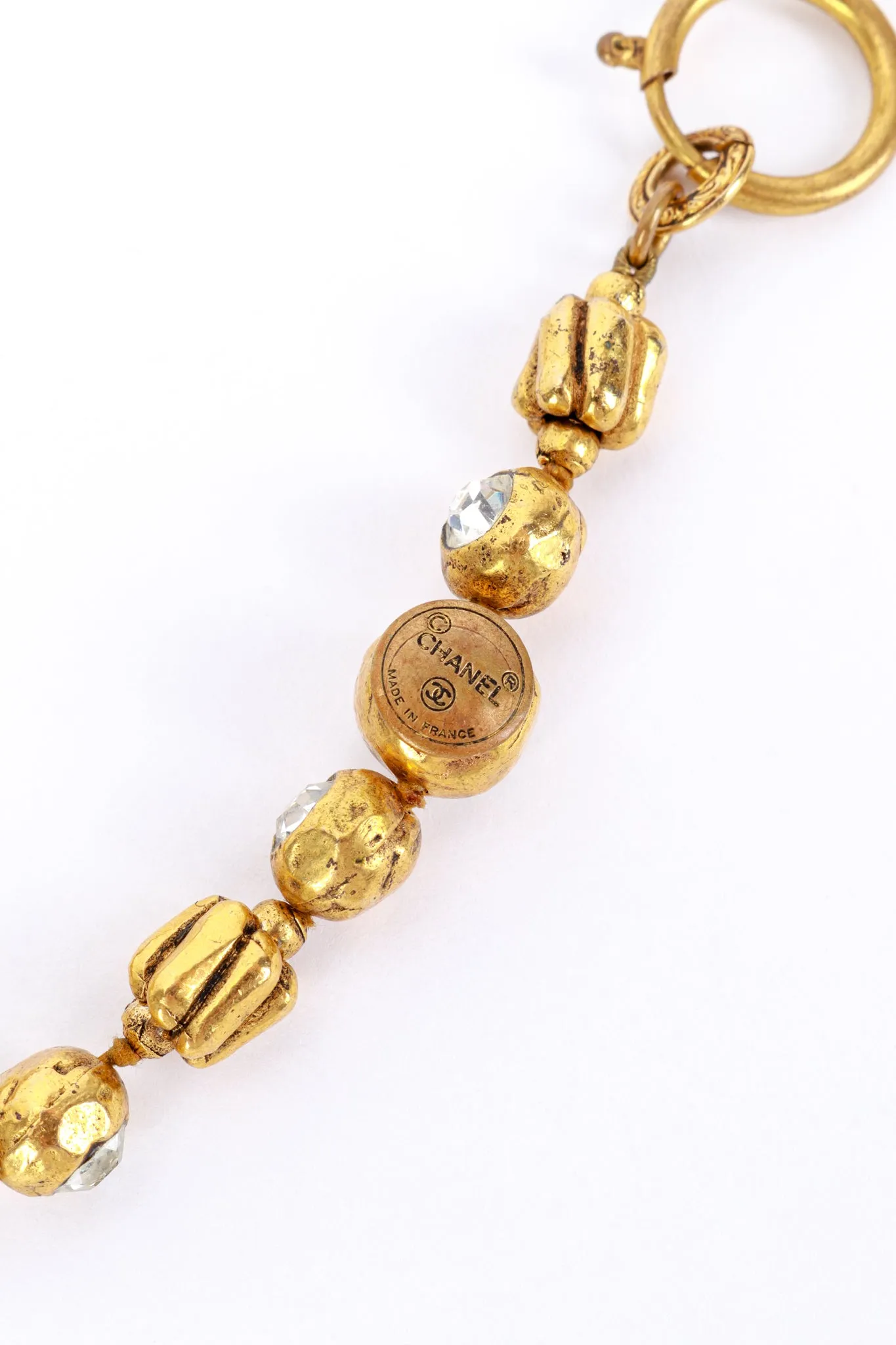 String Beaded Crystal Sautoir Necklace