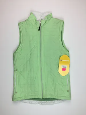 Sunice Quilted Vest - Mint Green and White