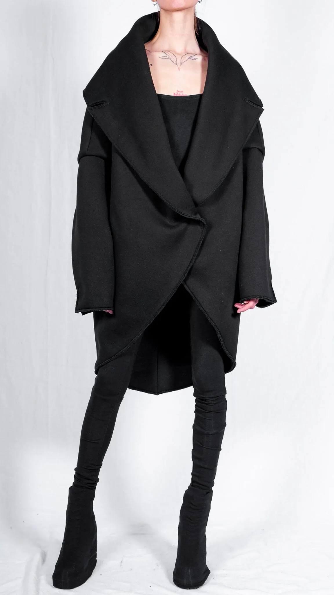 Sweatshirt Round Coat