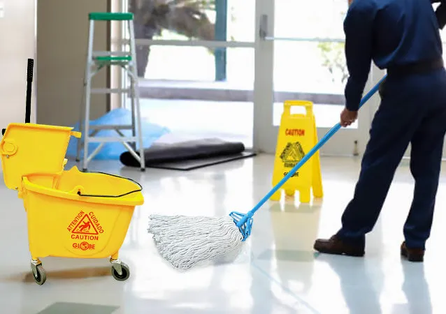 Synthetic Combo Mop Set 20 Oz Mop With 54 Inch Quick Release Handle - Sold By The Case
