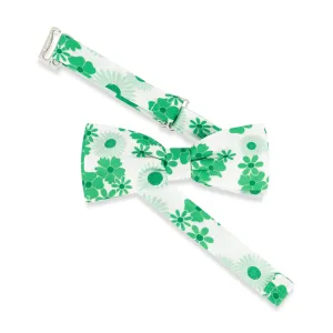Taffeta Bow Tie -- Green Oopsie Dazee