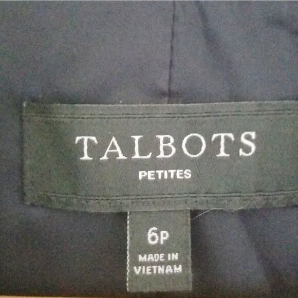 Talbots blazer two button front closure