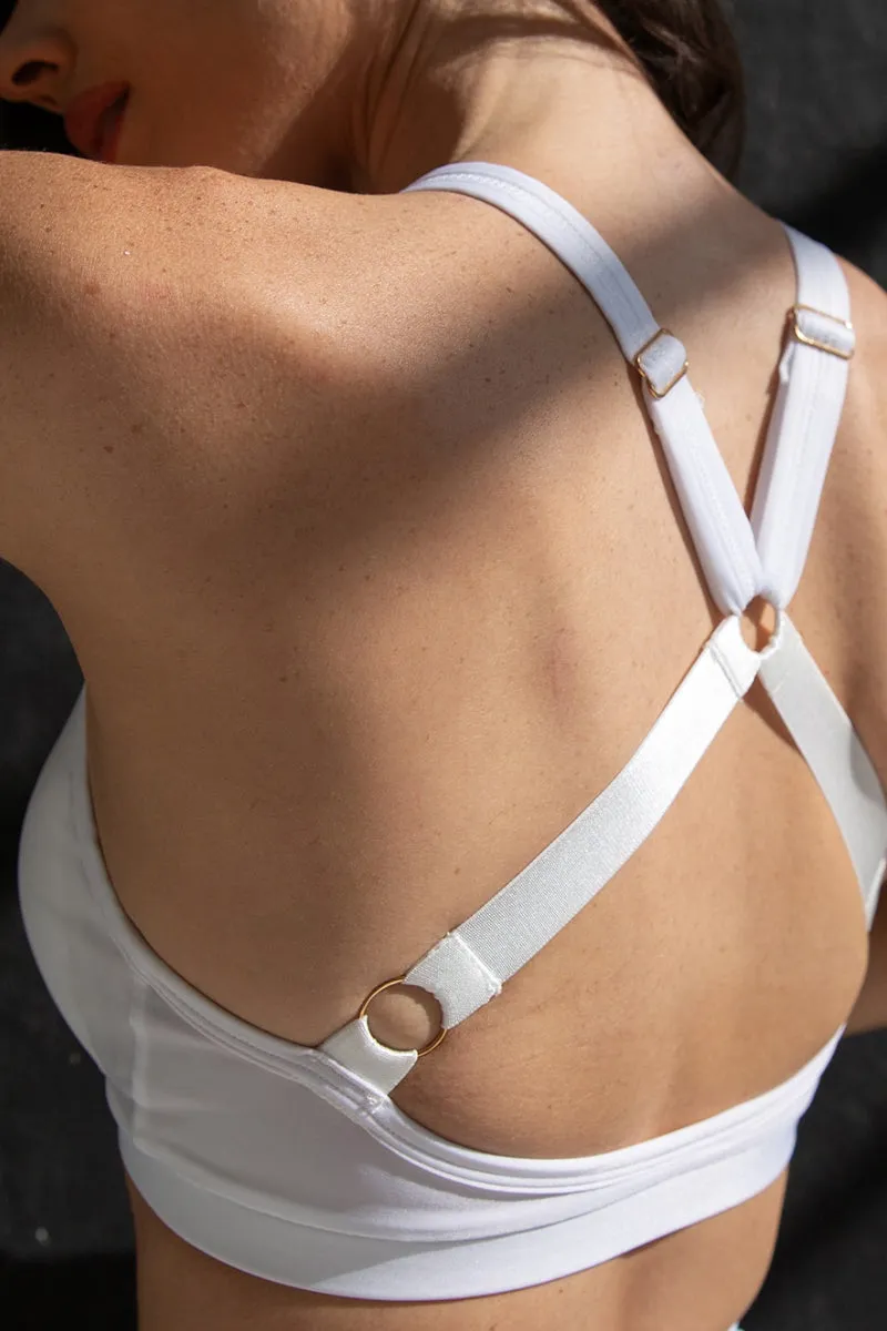 Tatiana Active Sofia Triangle Top - Matte White