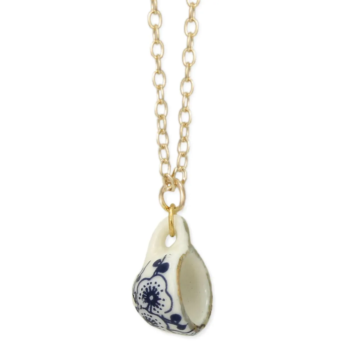 Teacup Gold Plate Necklace