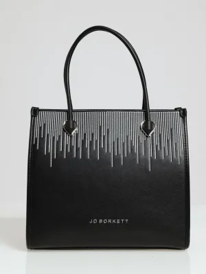 Tear Drop Shopper Bag - Black