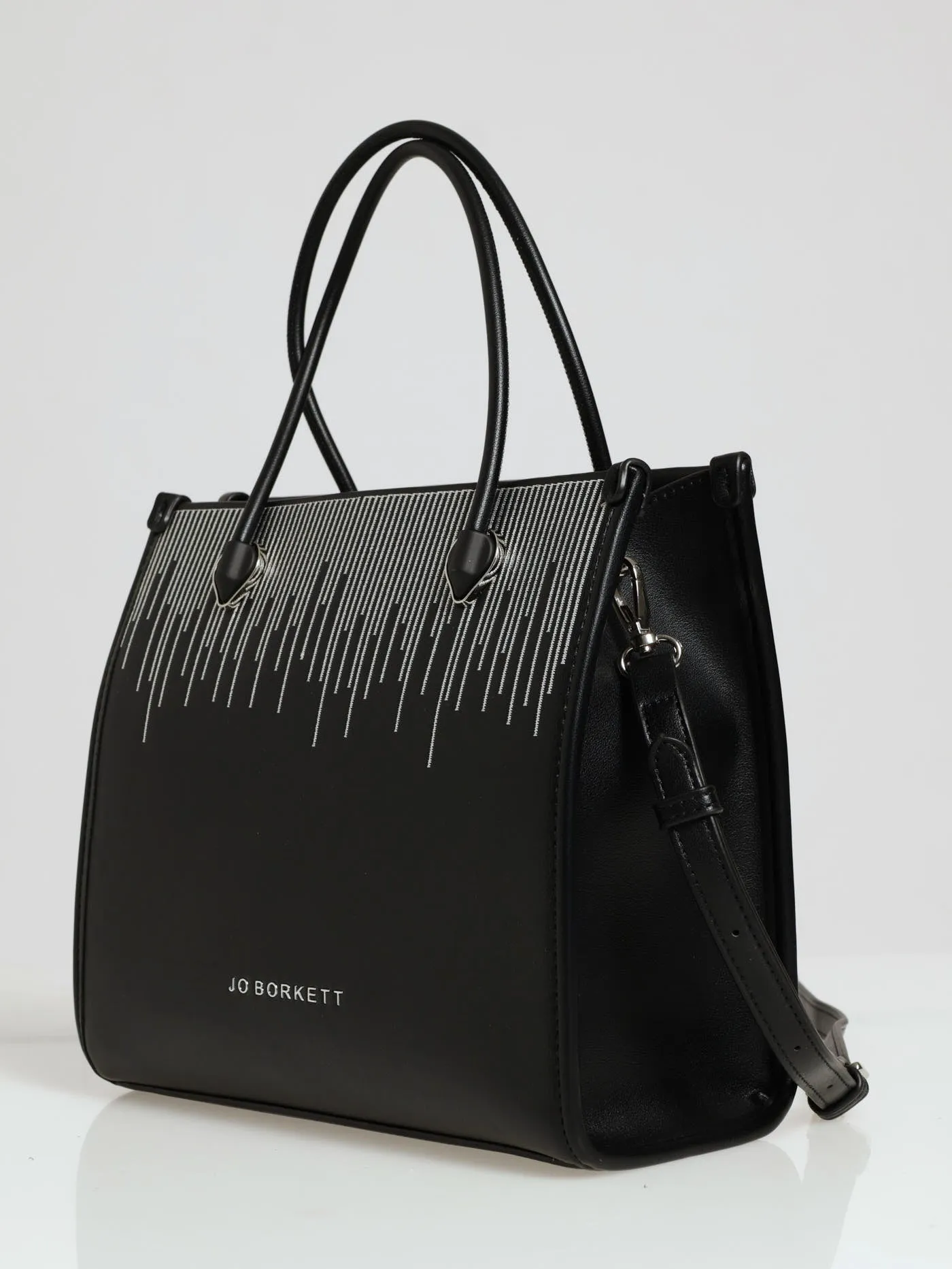 Tear Drop Shopper Bag - Black