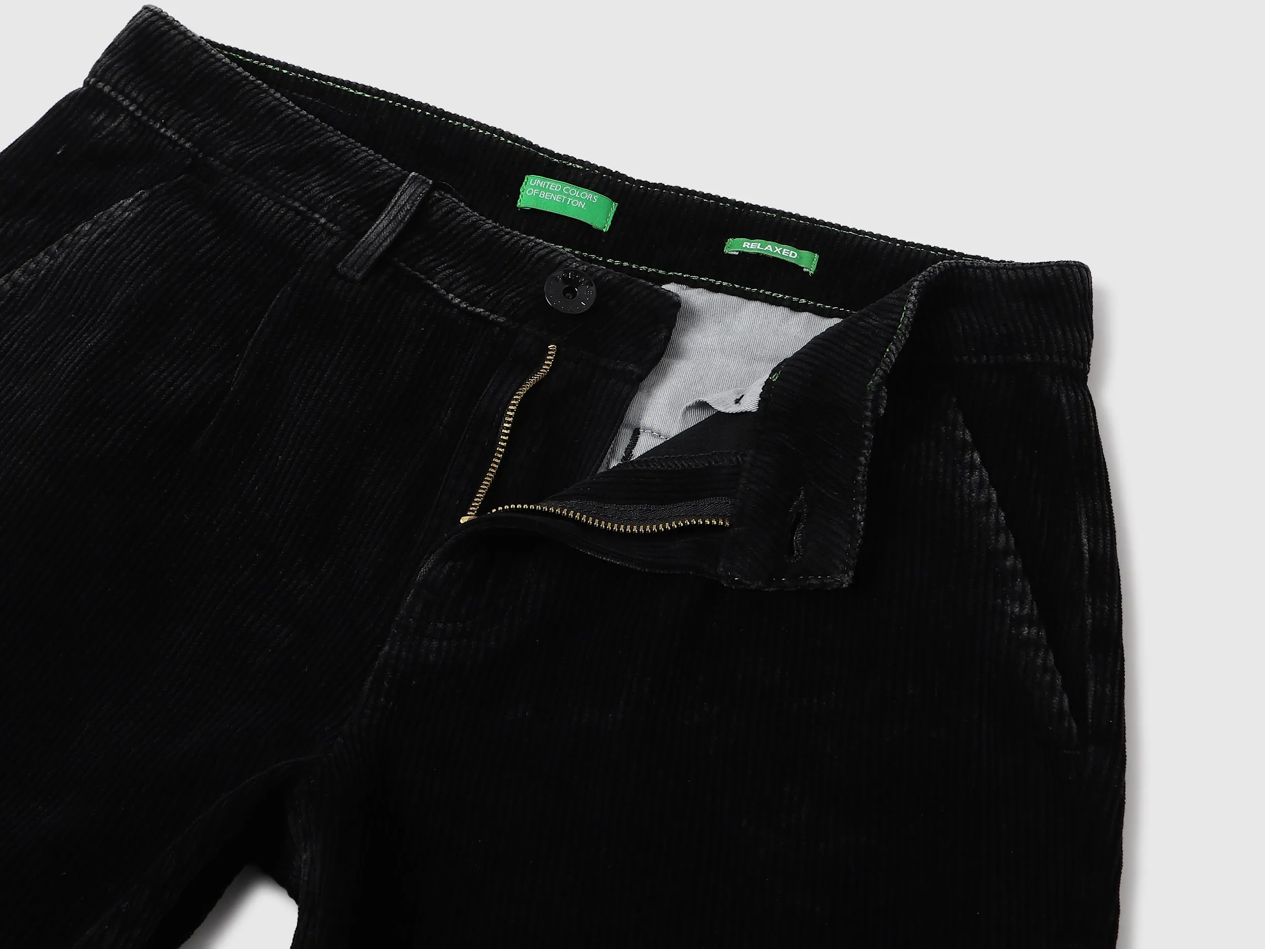 Textured Relaxed Fit Trousers