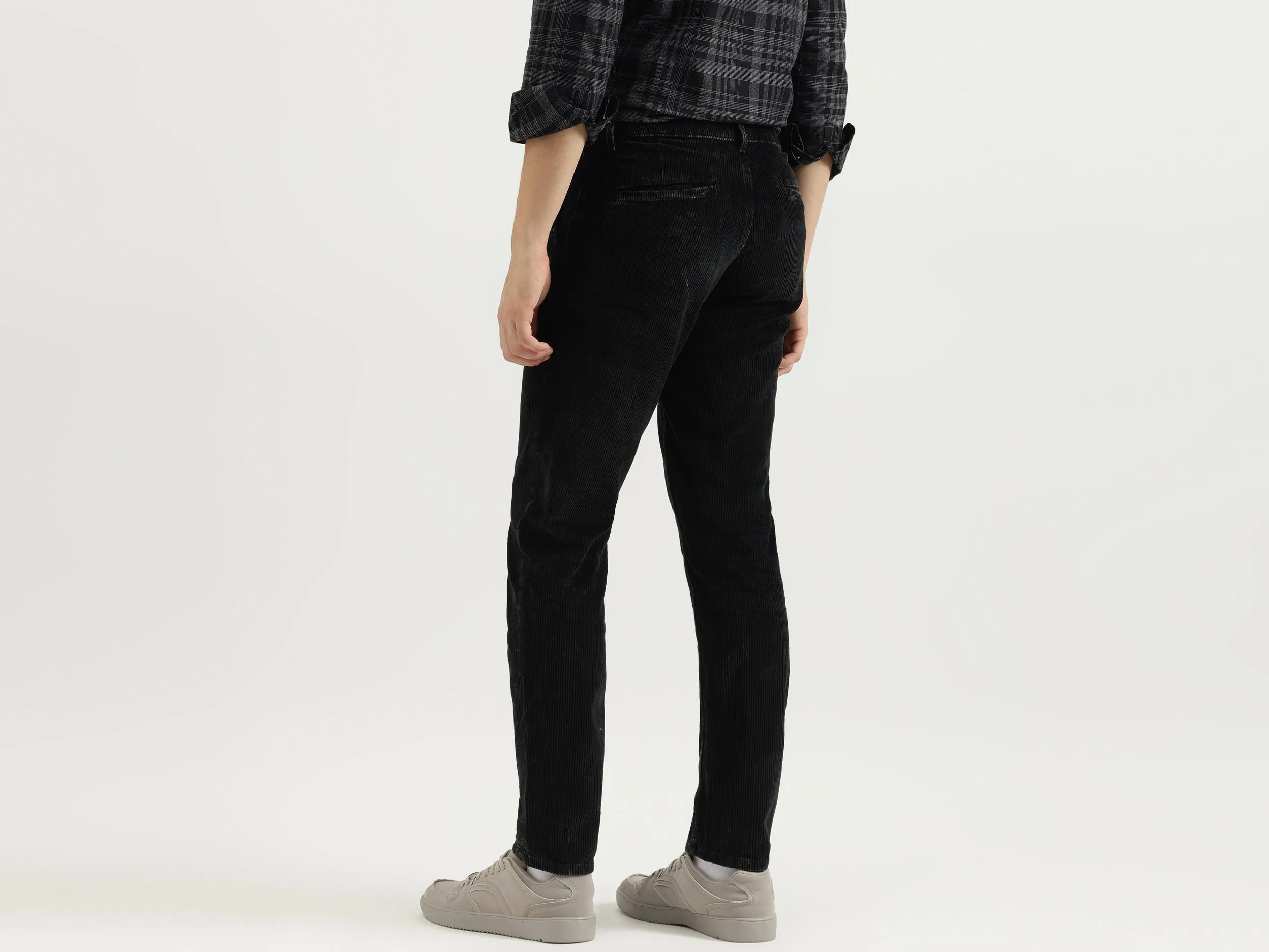 Textured Relaxed Fit Trousers