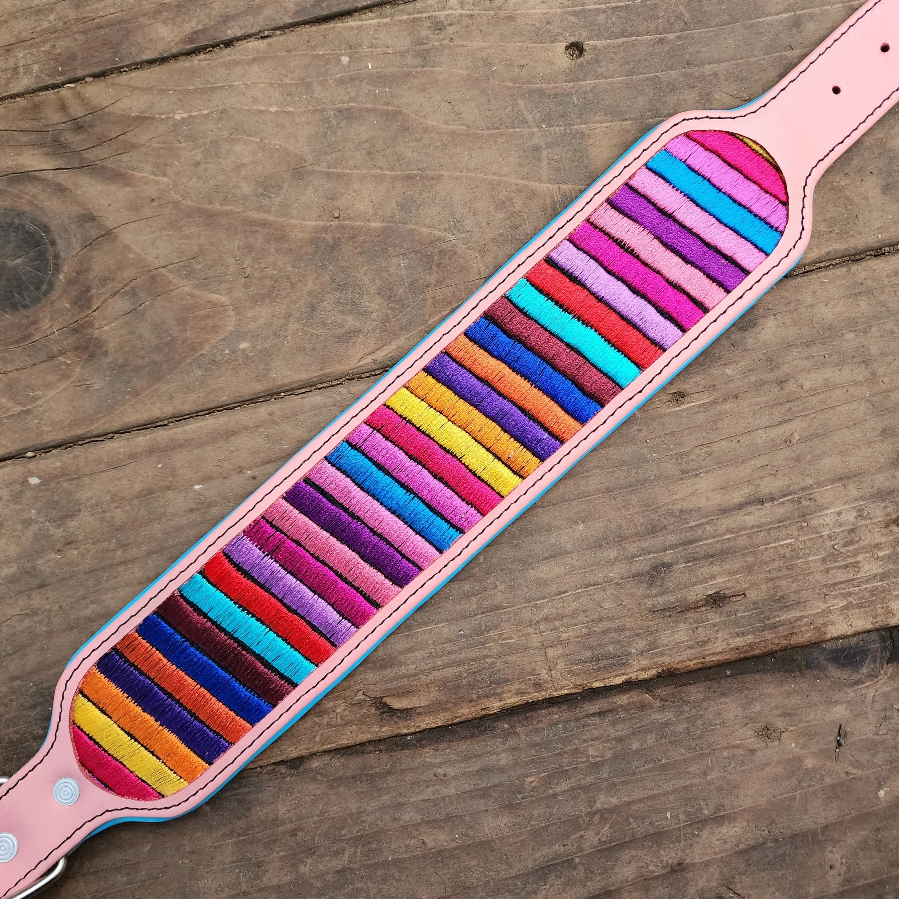 The Brandi (pink with blue padding)