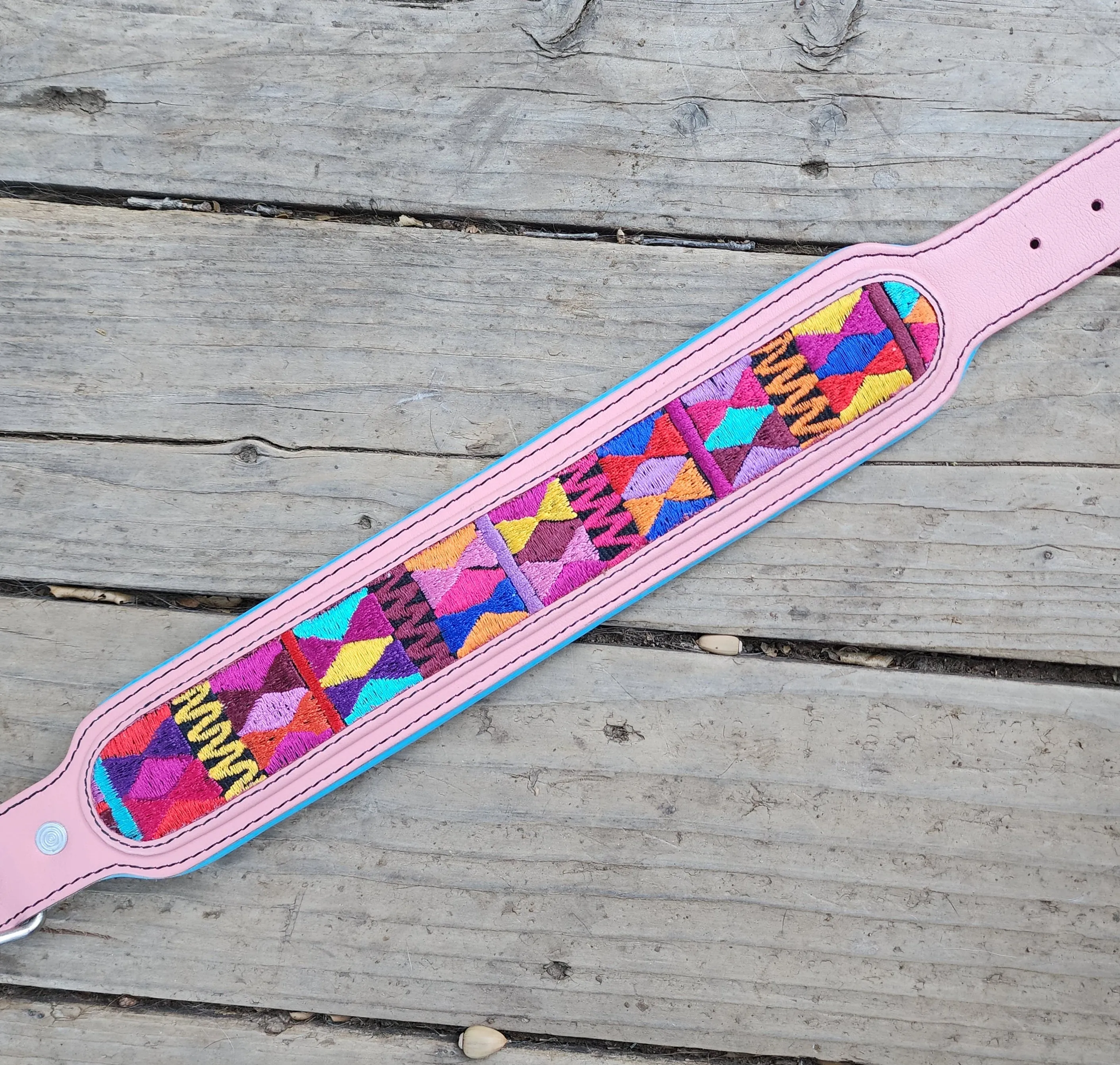 The Brandi (pink with blue padding)