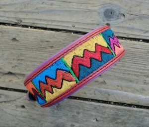 The Sofia (red with purple padding)