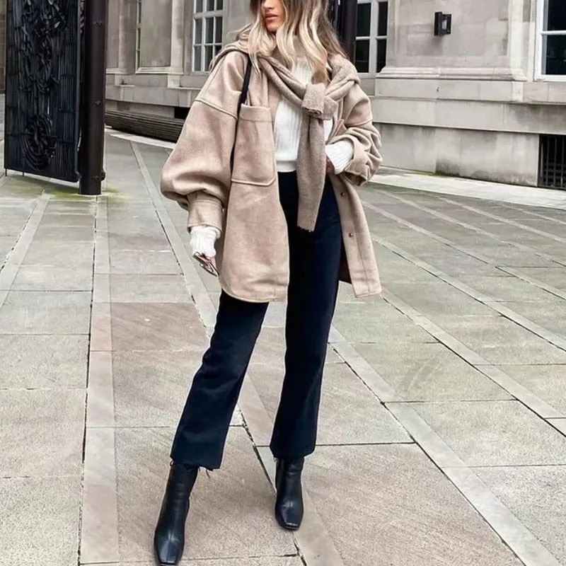 Thick Blouse Coat Female Long Outwear