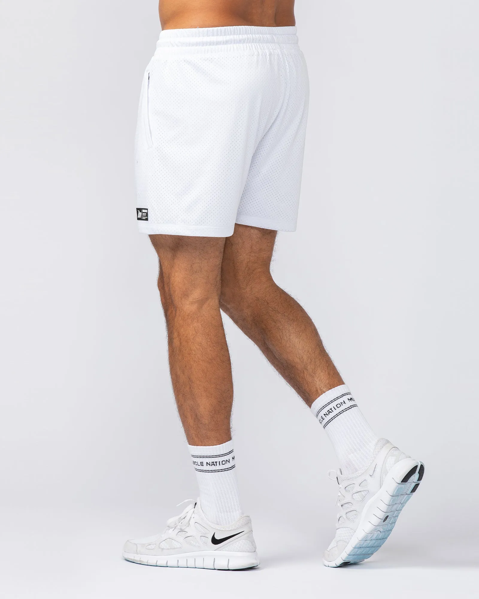 Throwback Lay Up 3.5" Shorts - White