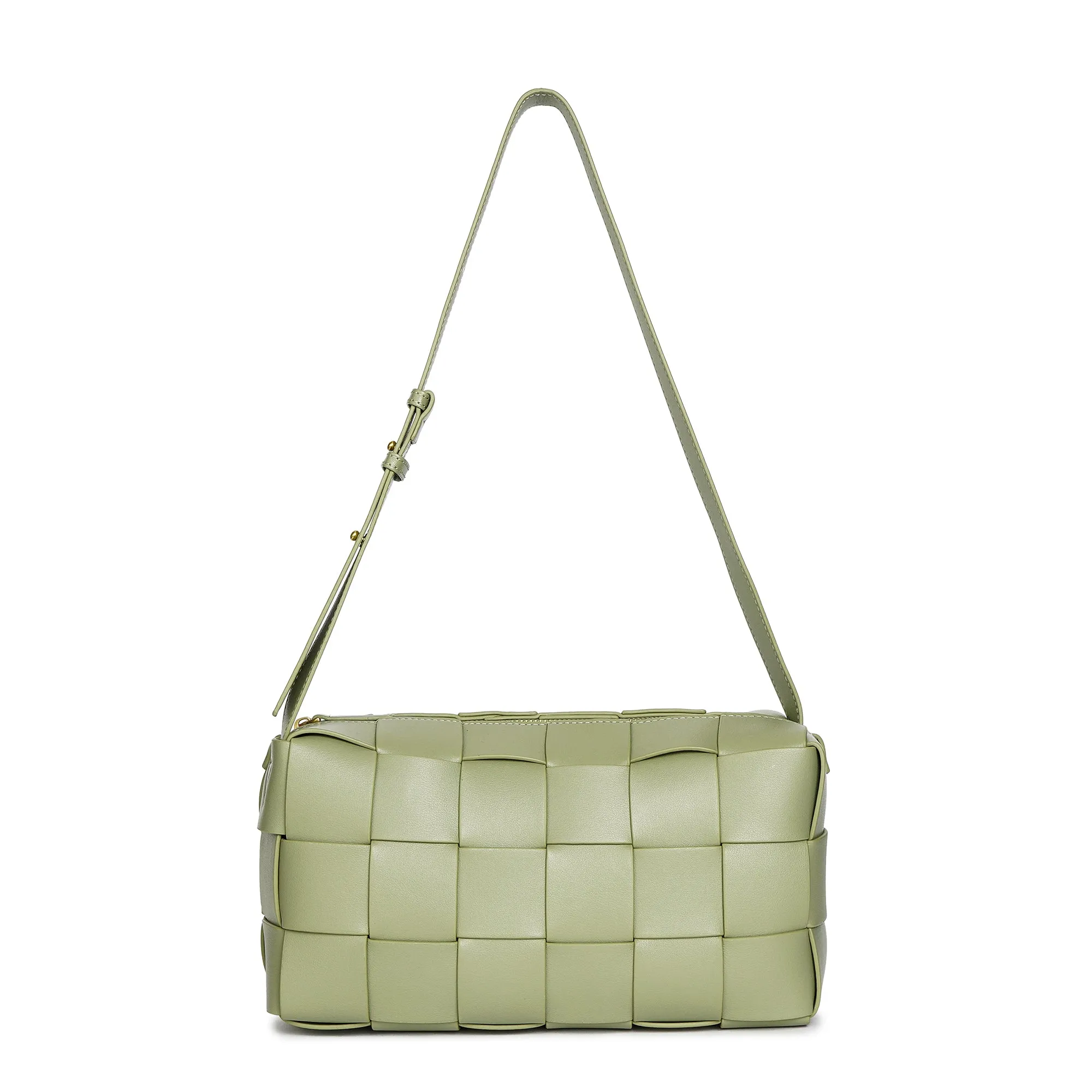 Tiffany & Fred Smooth Woven Leather Hobo/Shoulder