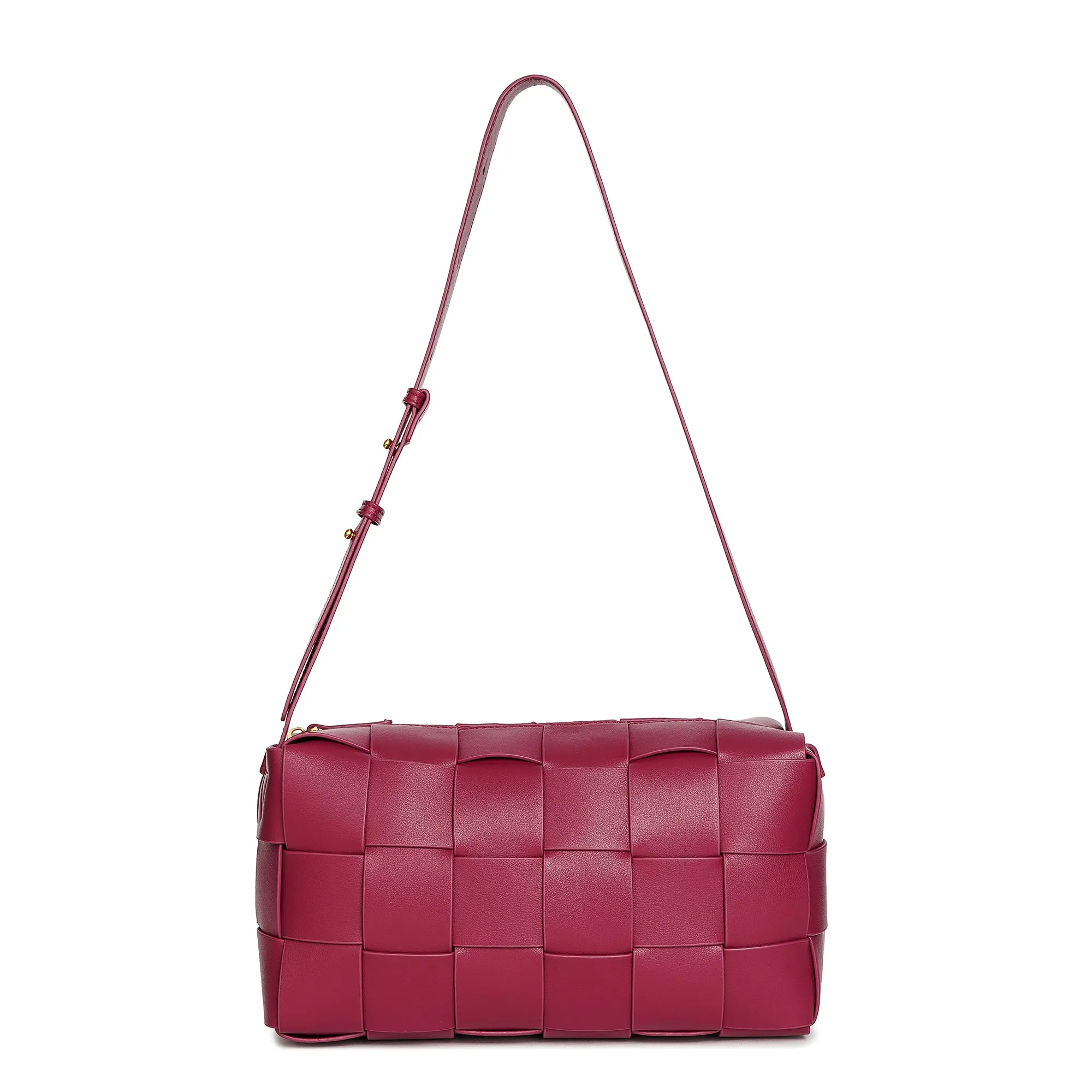 Tiffany & Fred Smooth Woven Leather Hobo/Shoulder