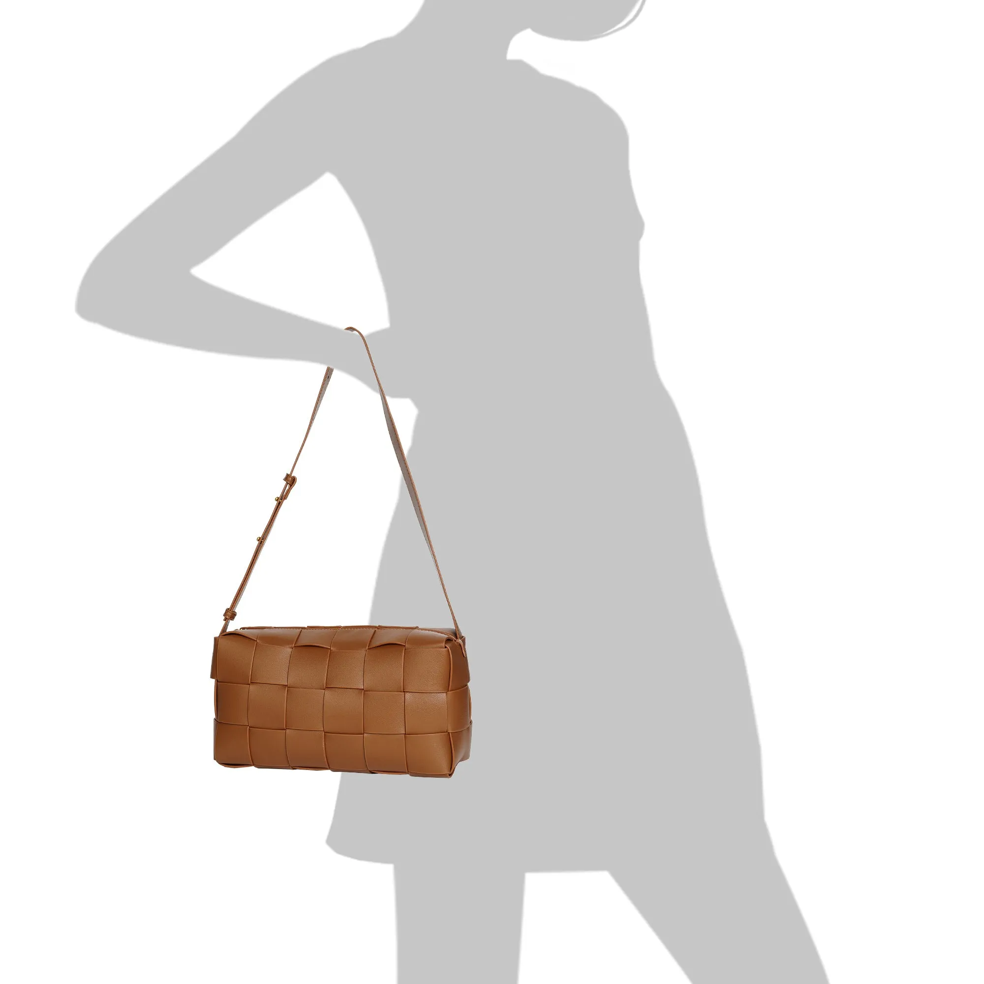 Tiffany & Fred Smooth Woven Leather Hobo/Shoulder