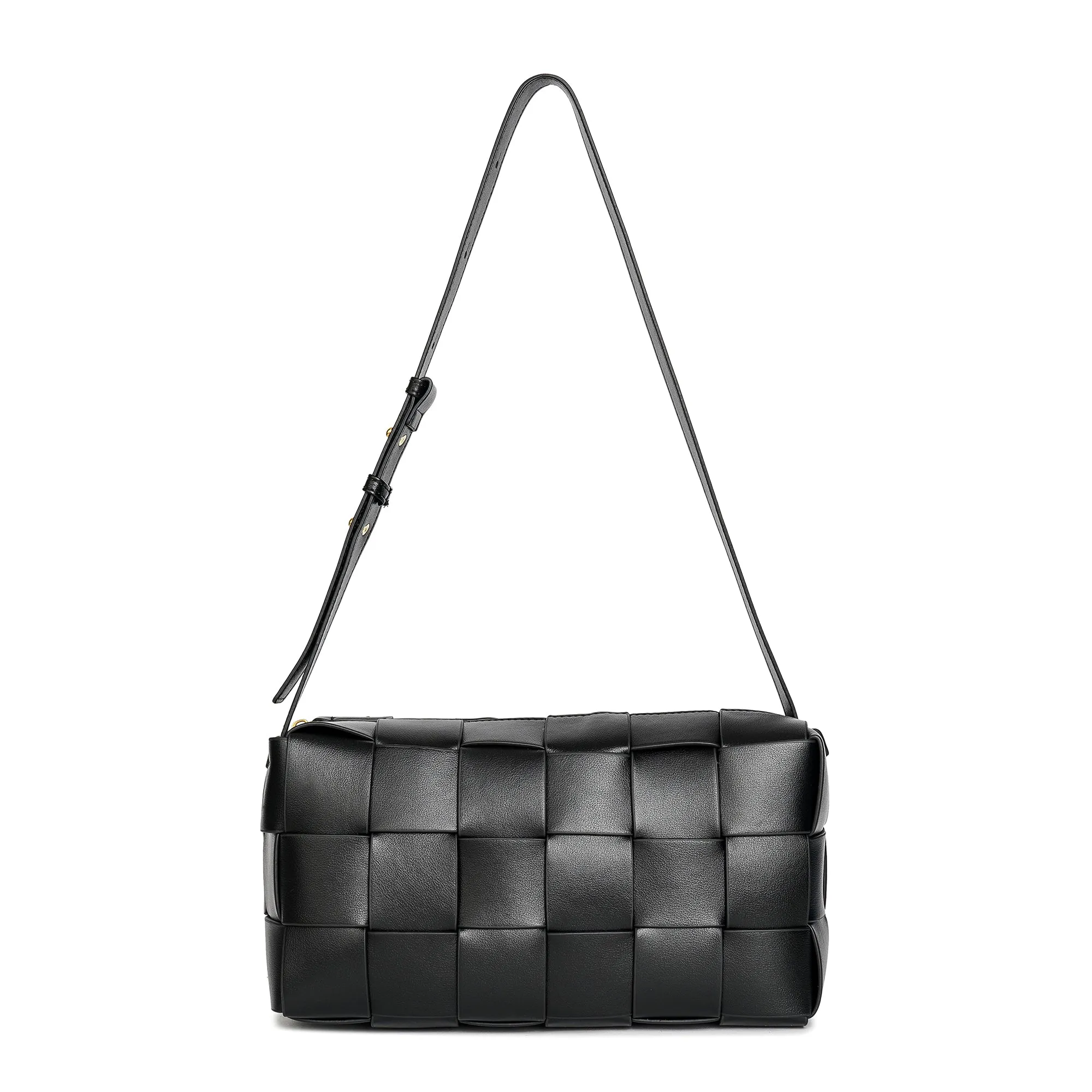 Tiffany & Fred Smooth Woven Leather Hobo/Shoulder