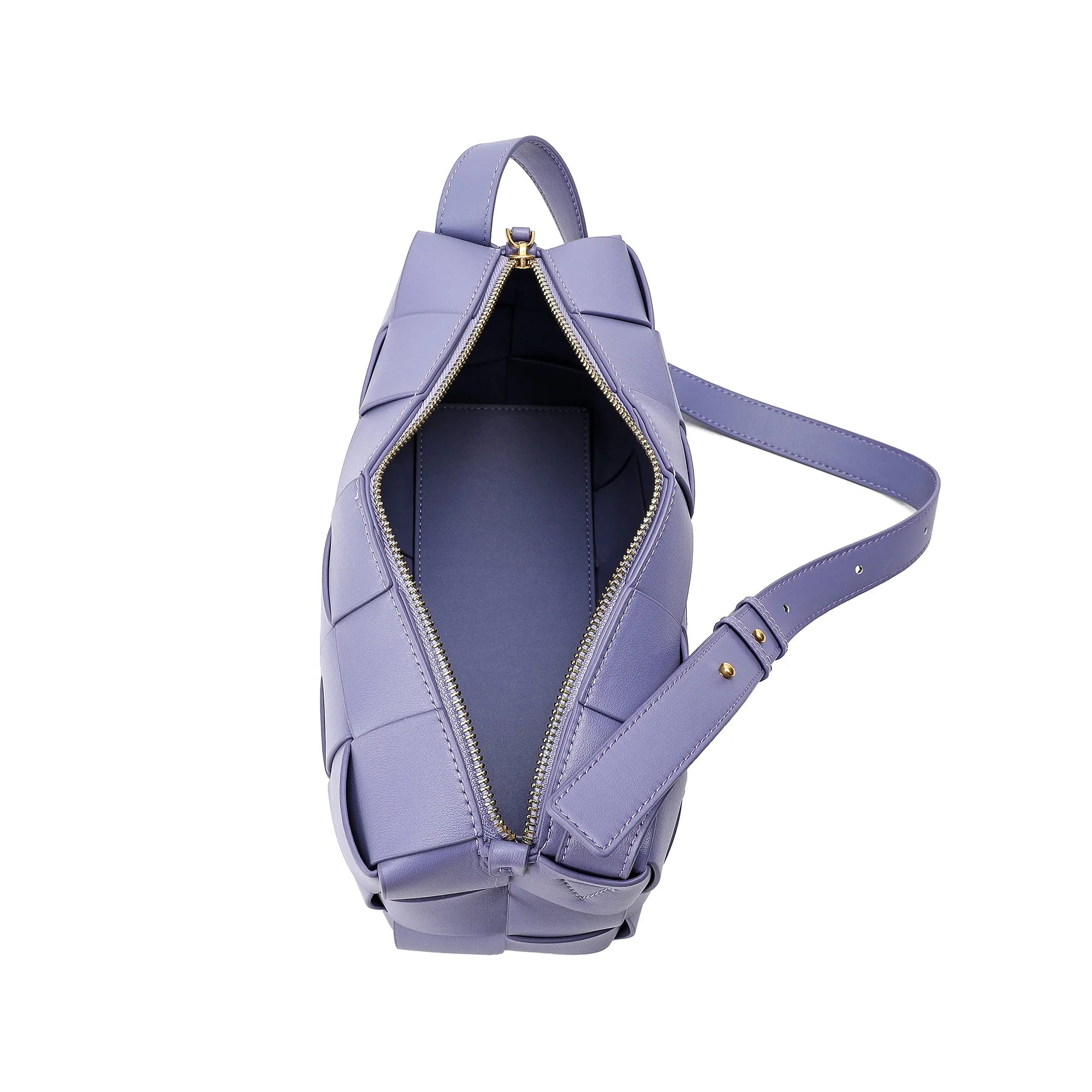 Tiffany & Fred Smooth Woven Leather Hobo/Shoulder