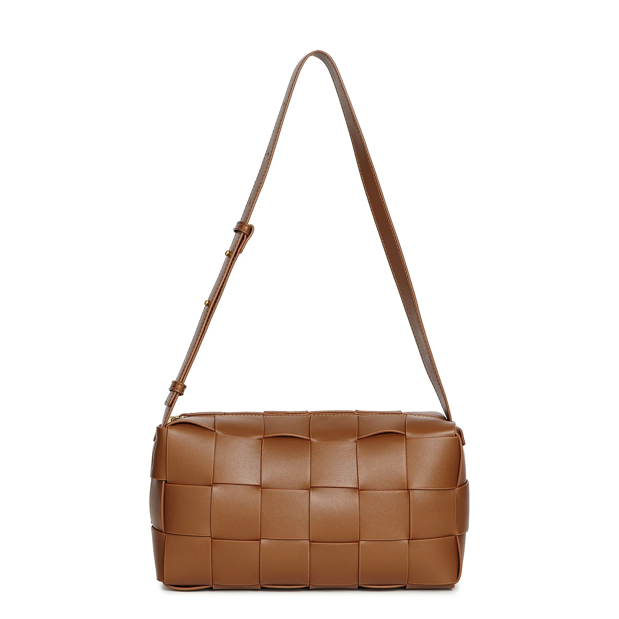 Tiffany & Fred Smooth Woven Leather Hobo/Shoulder