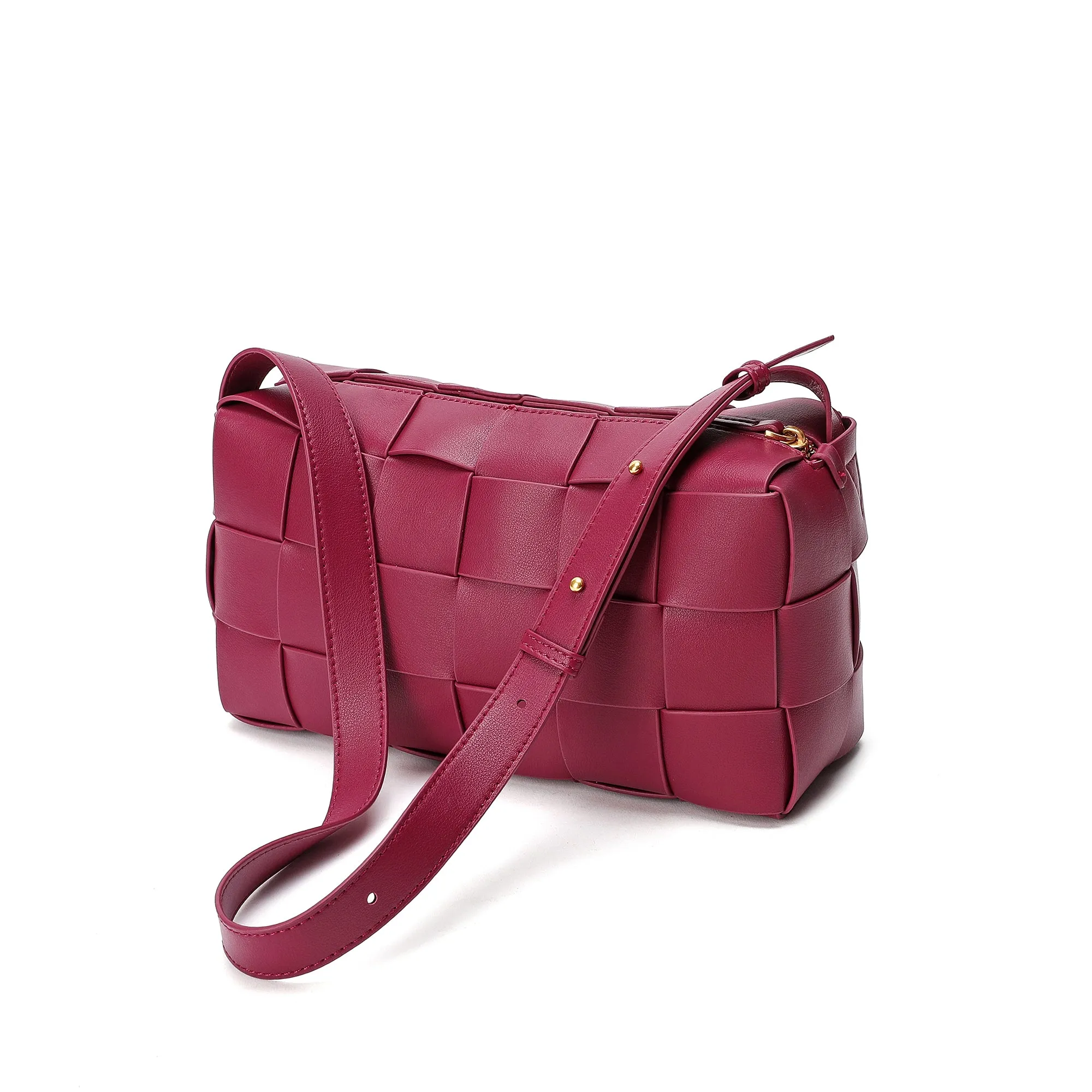 Tiffany & Fred Smooth Woven Leather Hobo/Shoulder