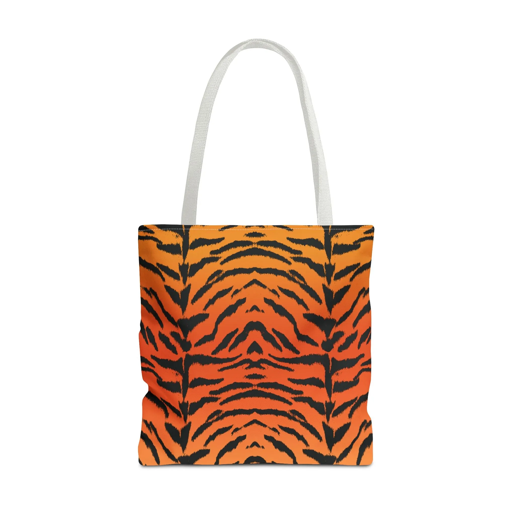 Tiger Animal Print Canvas Tote Bag Reusable Shopping Bag - Saiko Studio