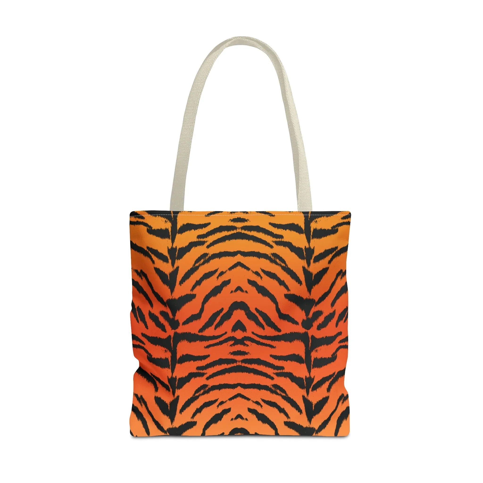 Tiger Animal Print Canvas Tote Bag Reusable Shopping Bag - Saiko Studio