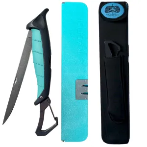 Toadfish Stowaway 7" Fillet Knife w/Folding Cutting Board  Neoprene Case