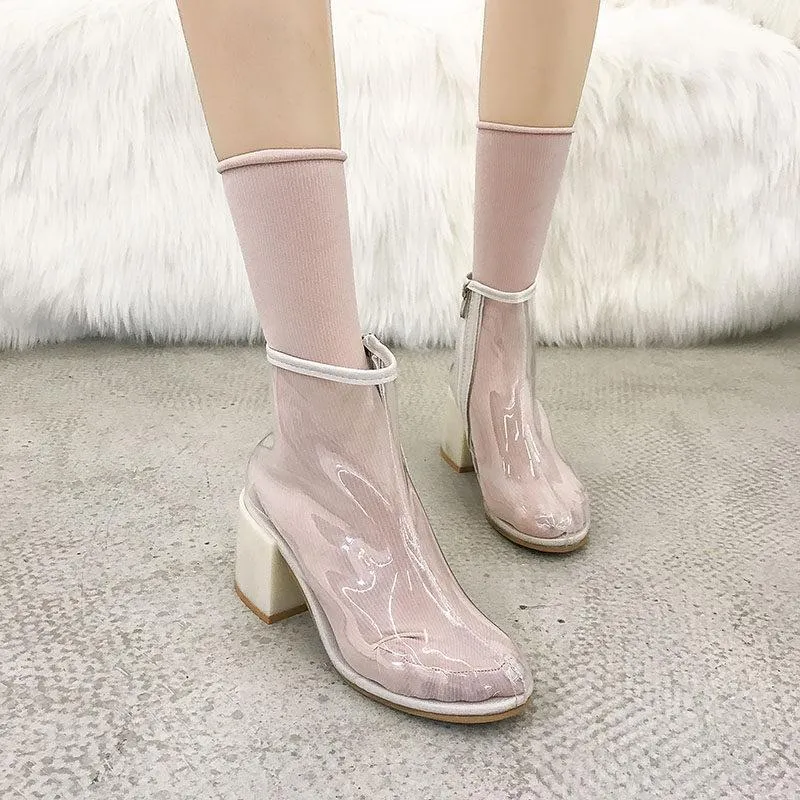 Transparent Clear View Fashion Boots