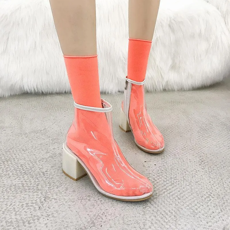 Transparent Clear View Fashion Boots