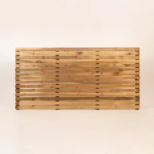 Treated Rough Sawn Slatted Panel