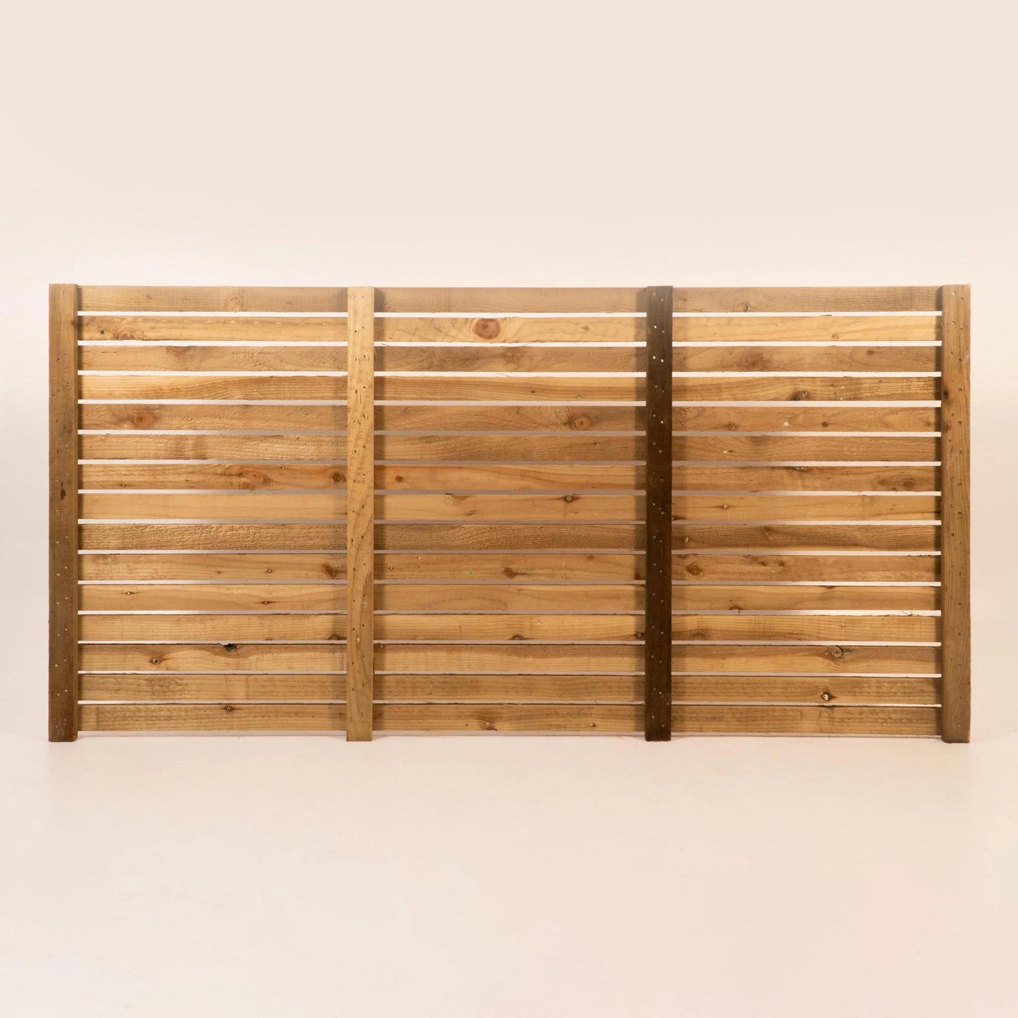Treated Rough Sawn Slatted Panel